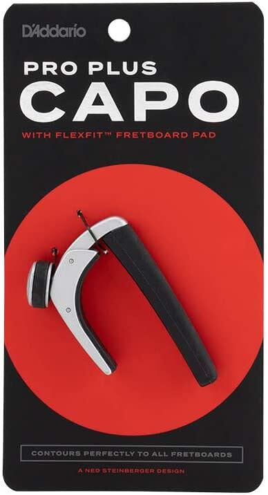 D'Addario NS Pro Plus Guitar Capo, Silver