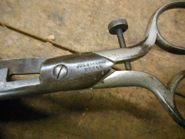vintage 5" buttonhole scissors Jos Bernard & Sons old sewing tool