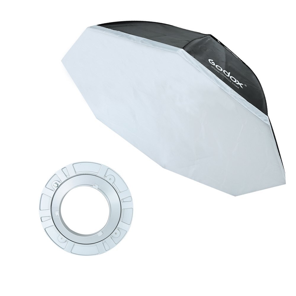 US 2Pcs Godox 120cm 47" Octagon Softbox Bowens for Studio Strobe Flash Speedlite
