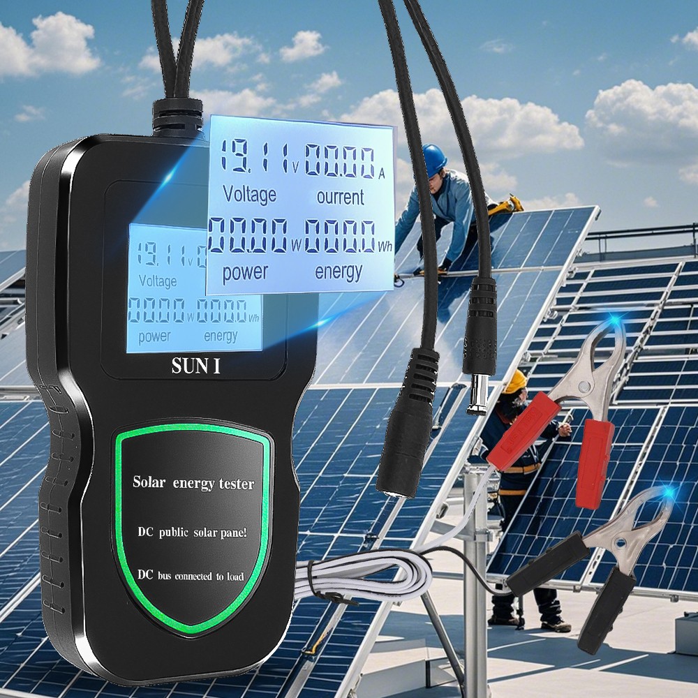 500W MPPT Photovoltaic Panel Multimeter Tester Tool for Testing Solar Panel Data