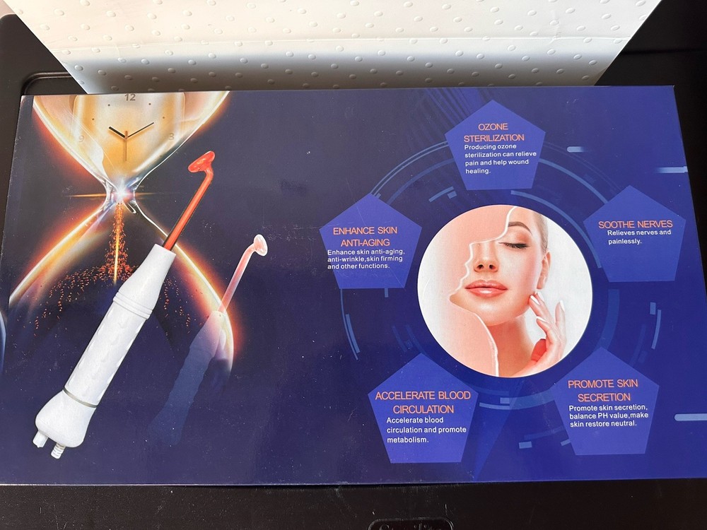 High Frequency Facial Machine Ozone Sterilization Multiple Electrodes Anti-Aging