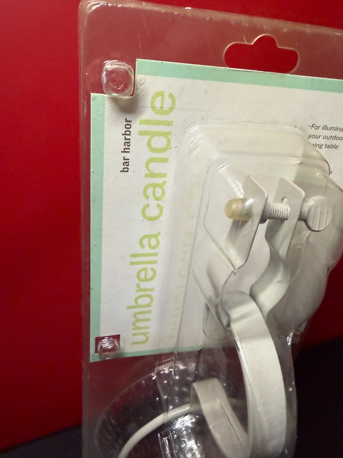 NEW- Martha Stewart Everyday Garden Outdoor Umbrella Candle