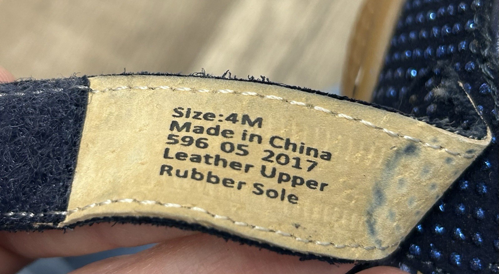 Livie And Luca shoes maryjanes baby 4 Navy Sparkle Gemma Pebble Glitter *EUC