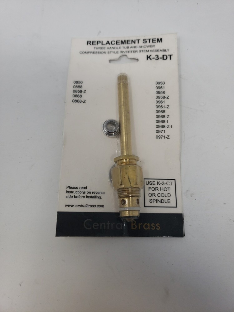 Central Brass K-3-DT Replacement Stem