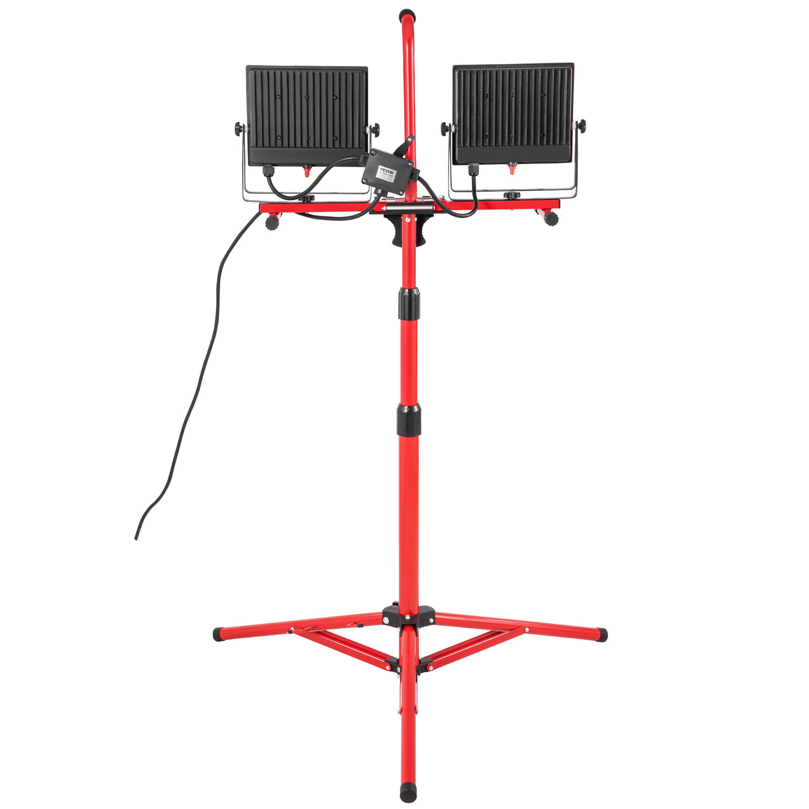 VEVOR Dual-head Led Work Light 5000 Lumen Led Work Light with Tripod 27.6-68.1"