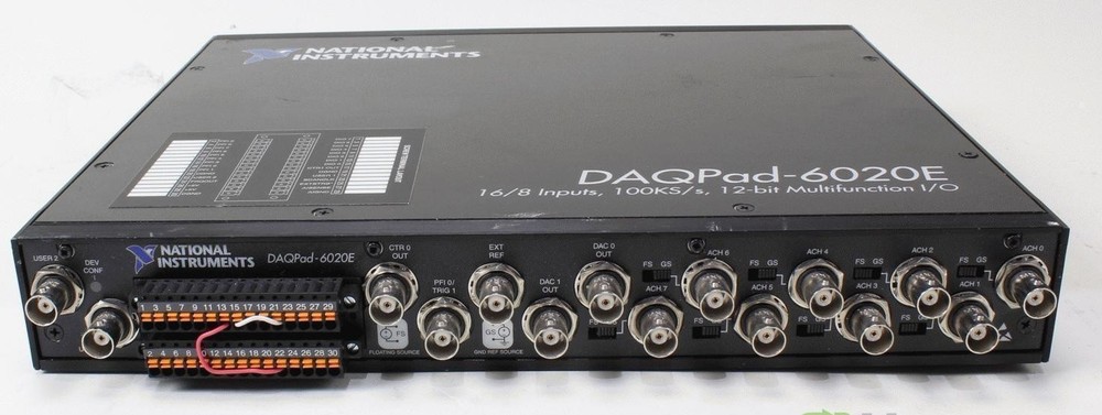 National Instruments DAQPAD-6020E Multifunction I/O USB 16-Inputs 100kS/s 12bit