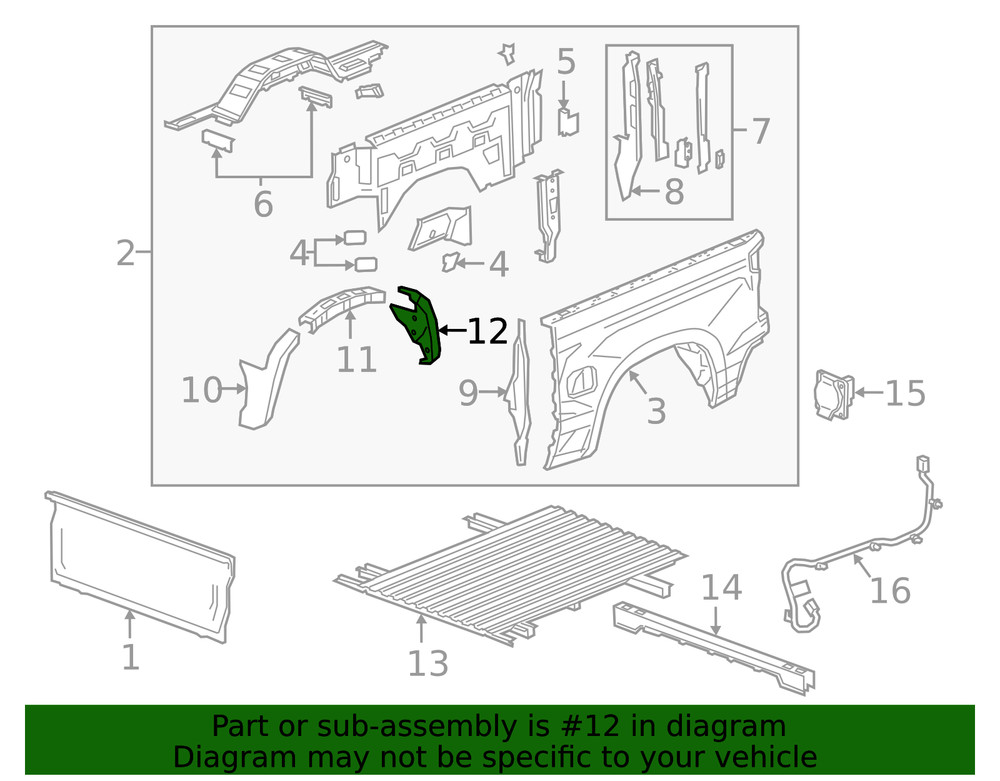Genuine GM Wheelhouse Panel 23403578