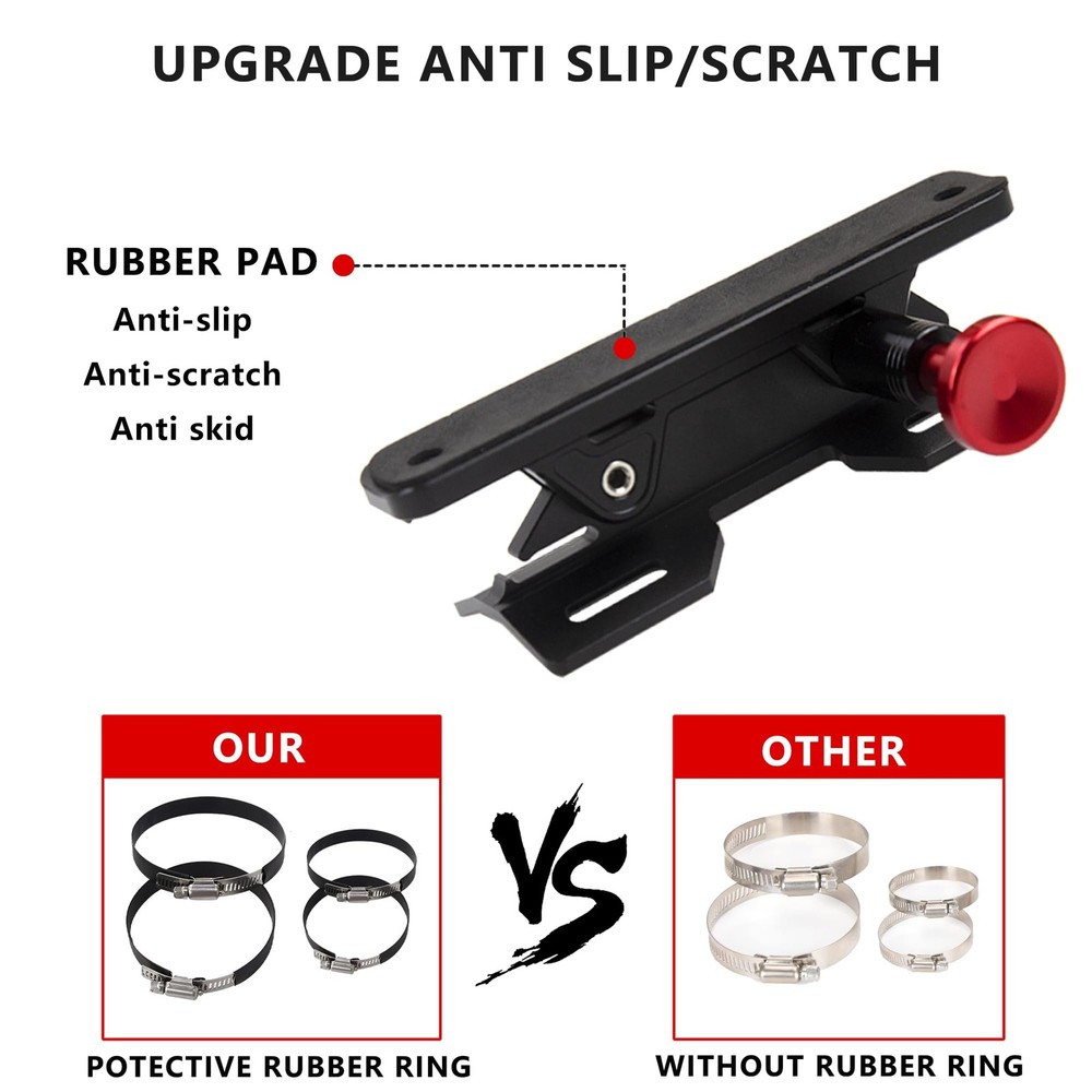 Quick Release Fire Extinguisher Mount - Aluminum Adjustable UTV Roll Bar Fire