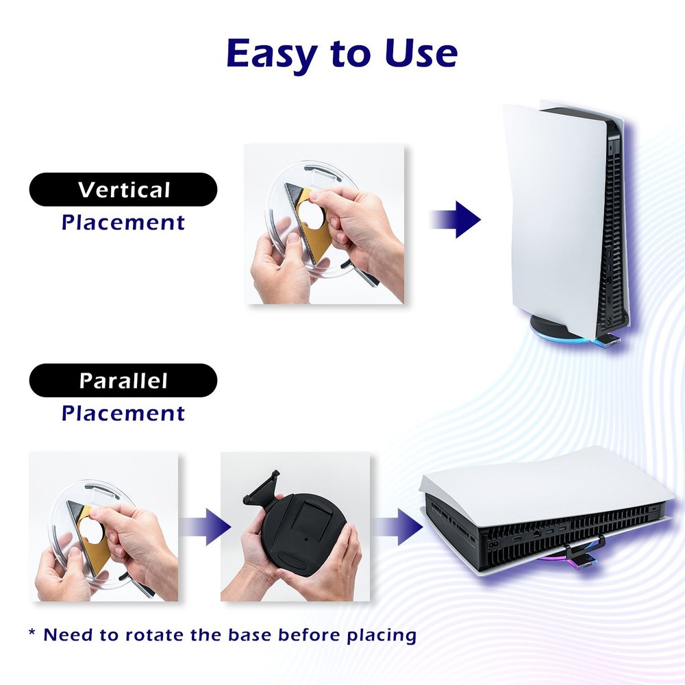 Used Adjustable RGB Base for the Playstation 5 Console