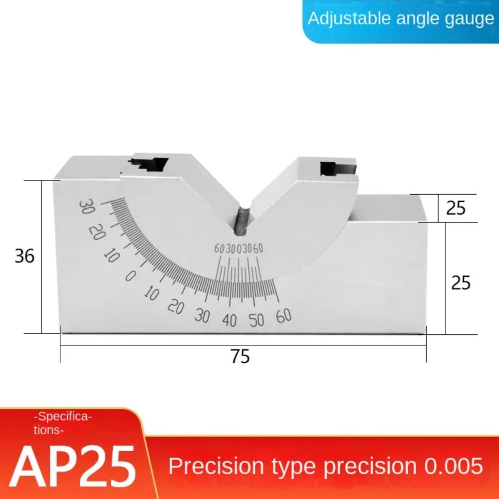 AP30 Milling Precision 90 Celsius Adjustable Angle V Block 0-60 Celsius Vice