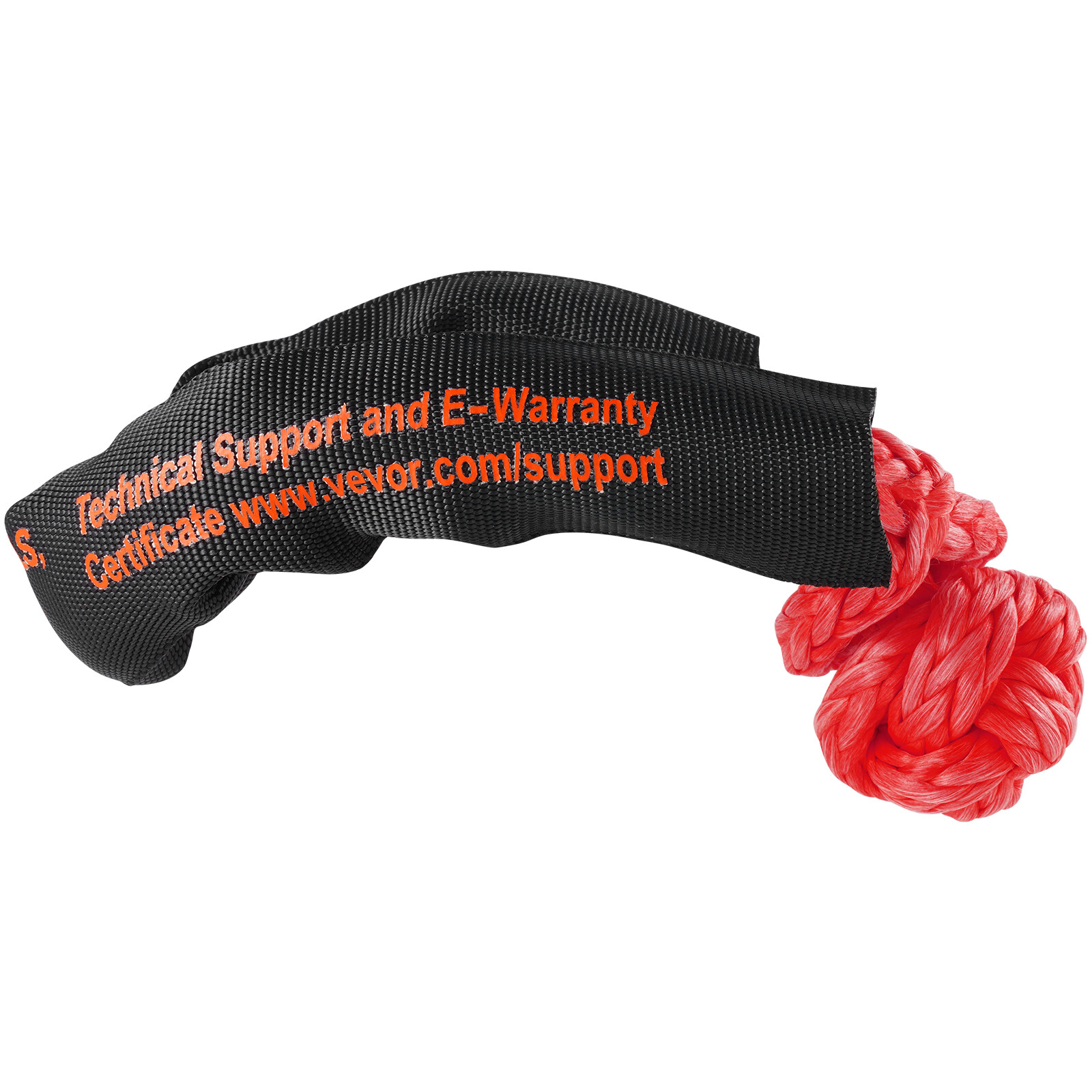VEVOR Soft Shackle Synthetic Recovery Rope 2PCS 1/2"x22" 44092lbs Break Strength