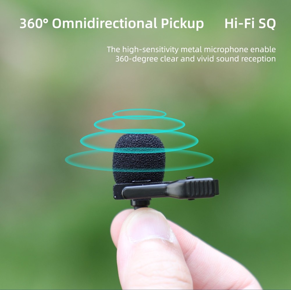 Lavalier Microphone for DJI Osmo 360