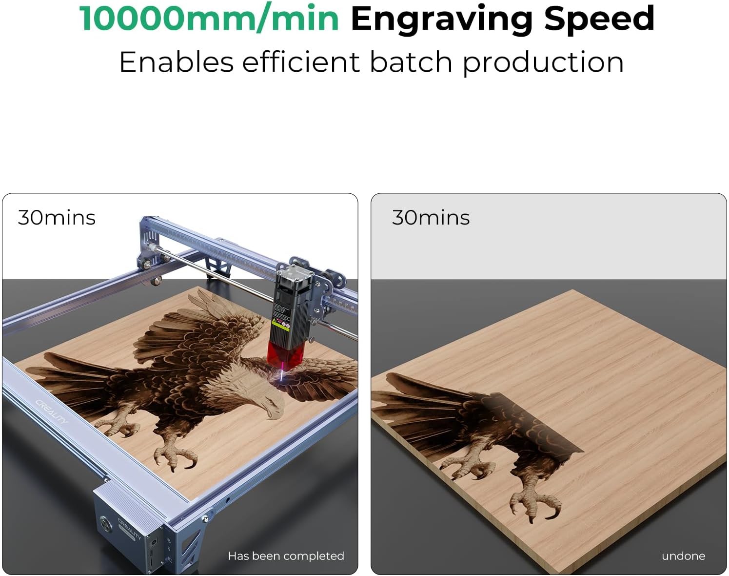 Creality Falcon 10W Laser Engraver Machine 0.06mm High Precision Laser Cutter