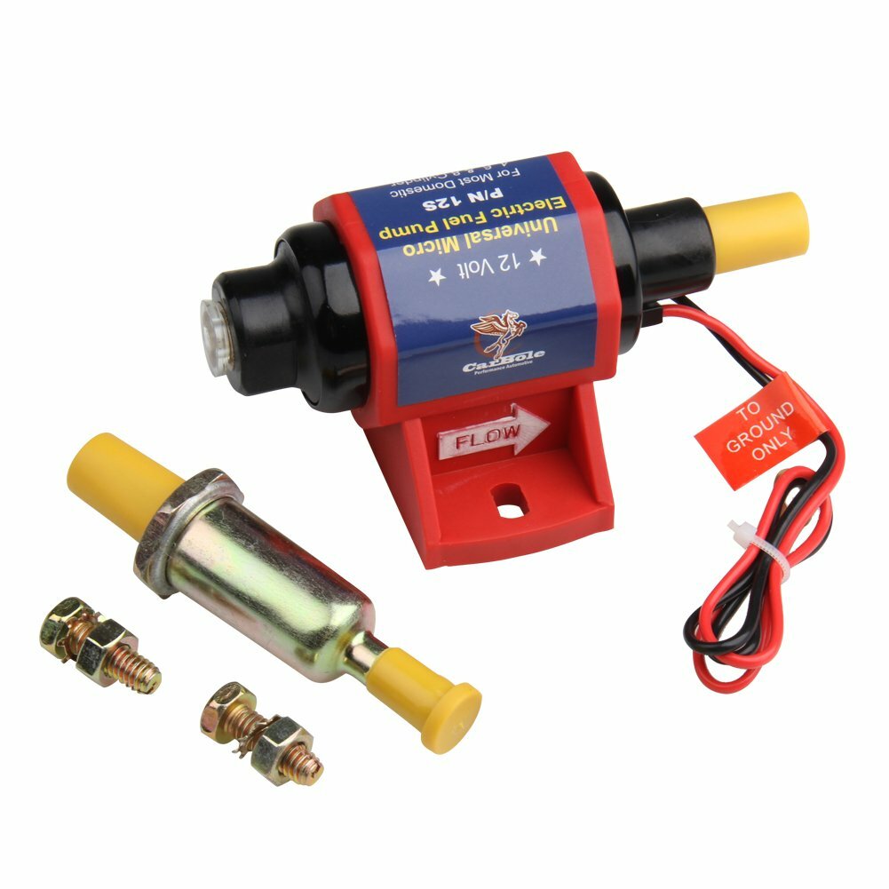 Universal Electric Inline Fuel Pump Carburetor 4-7 PSI 32 GPH Gas Diesel Alcohol