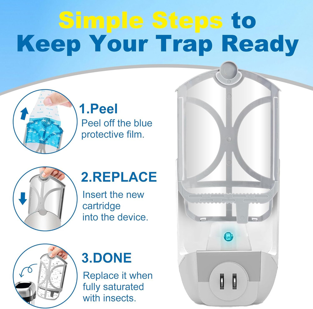 10 Pack Flying Trap Refills Compatible, Flying Insect Trap Refill 10 Pcs Refill