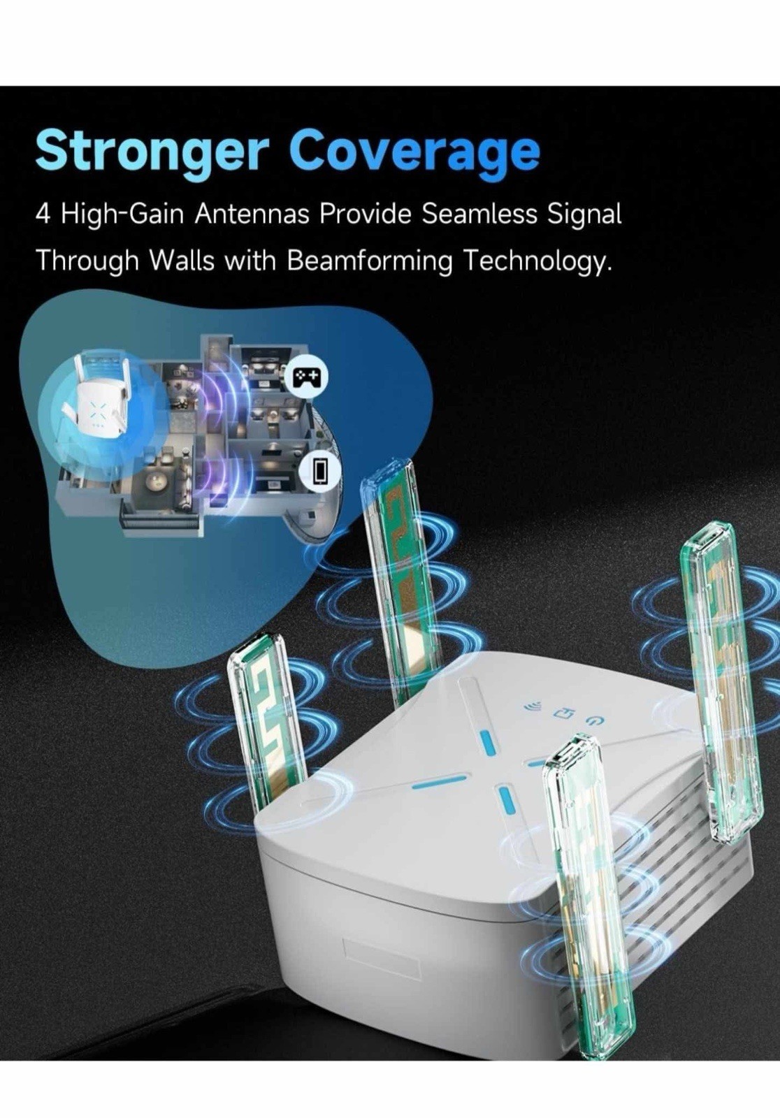 2025 Wifi Extender Signal Booster New Gen Wifi 6 Repeater