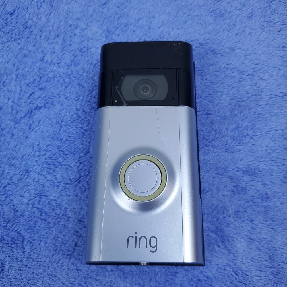 Ring Video Doorbell camera 3 Satin Nickel Untested
