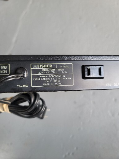 Vintage Fisher Program Timer TR-3000 Perfect Working Condition