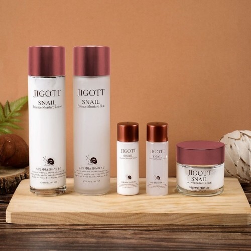 Jigott Snail Essence Moisture 3 Set - Toner, Emulsion, Cream Set