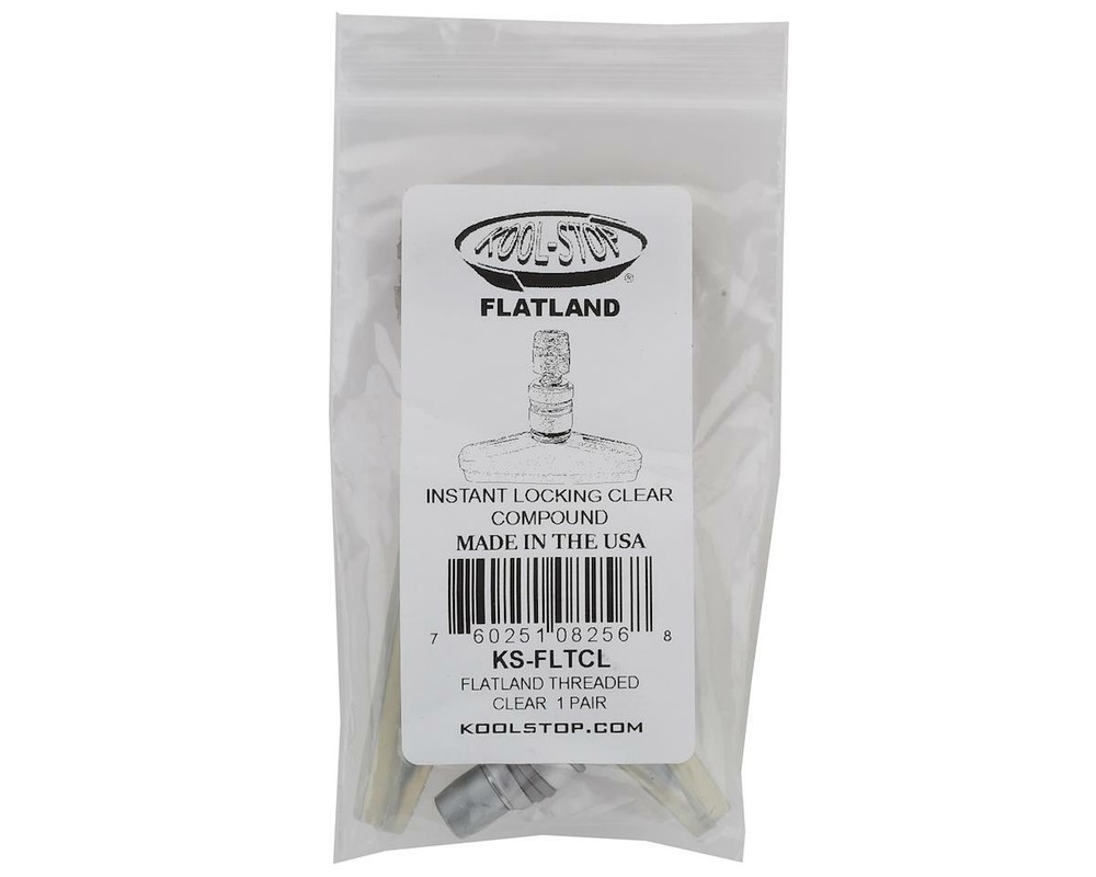 Kool Stop Flatland Brake Pads (Threaded) (Clear) (Pair) [KS-FLTCL]