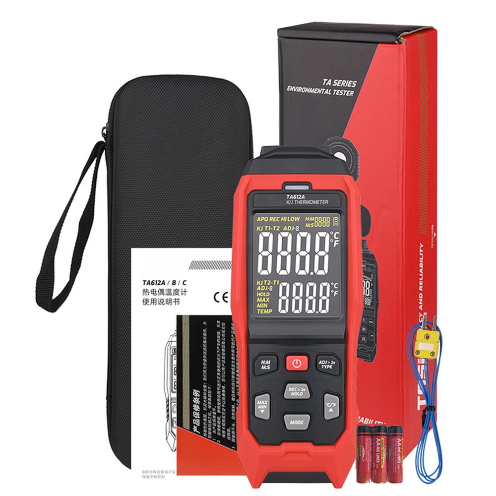Real-Time Data Logging K/J Datalogger Thermocouple Thermometer ADJ Compensation