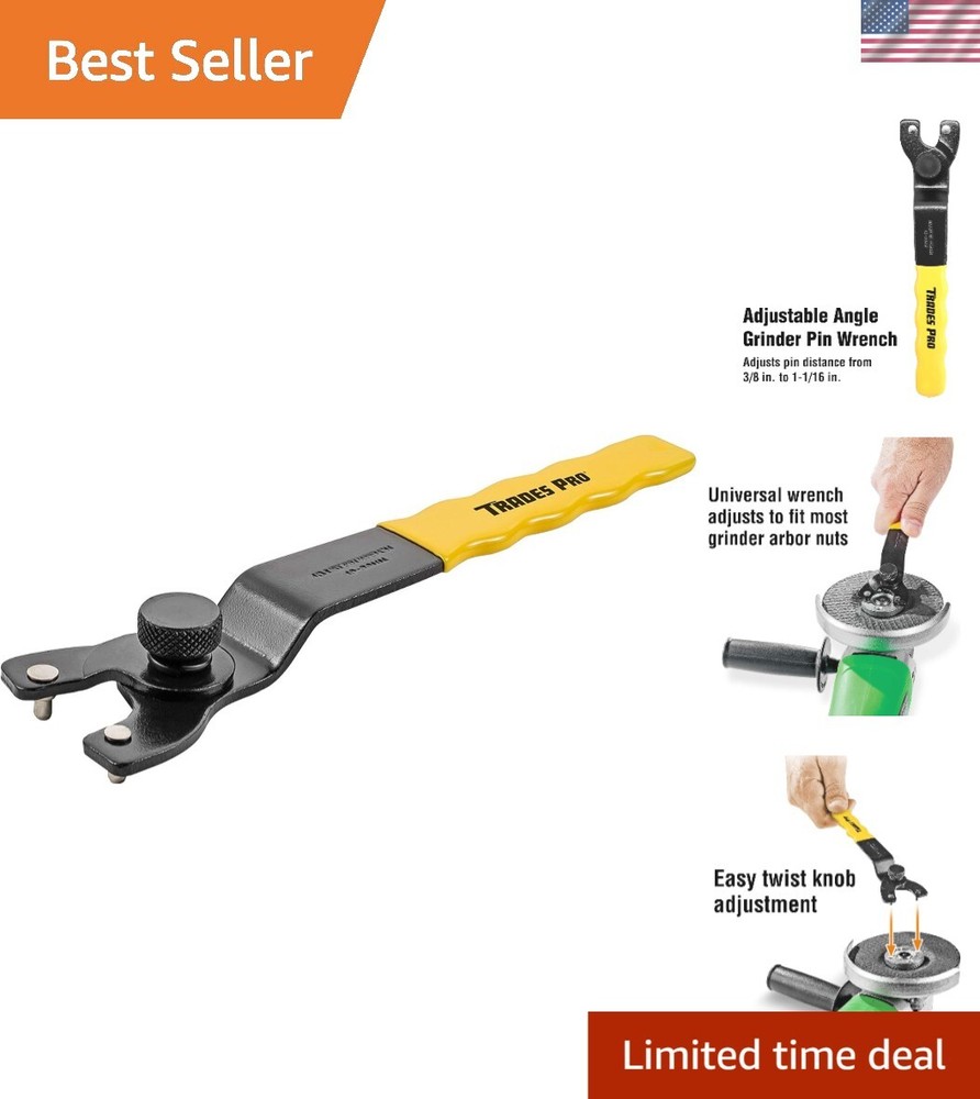 Adjustable Angle Grinder Pin Wrench - Universal Tool for Easy Grinding
