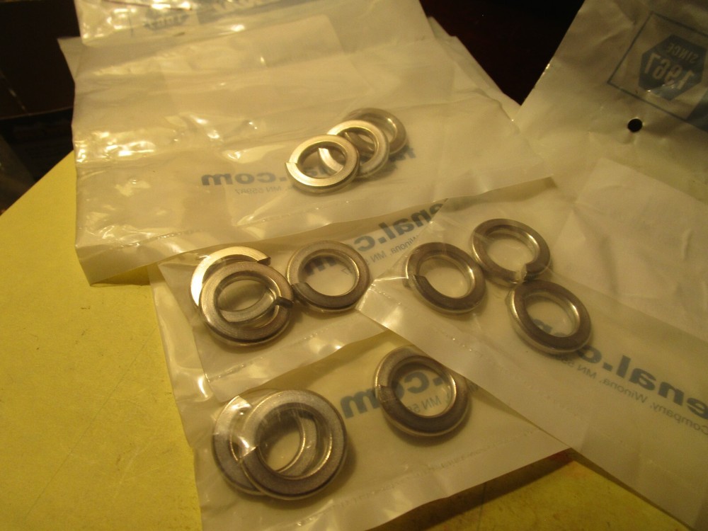 5/8" 316 Stainless Steel Medium Split Lock Washer QTY 9