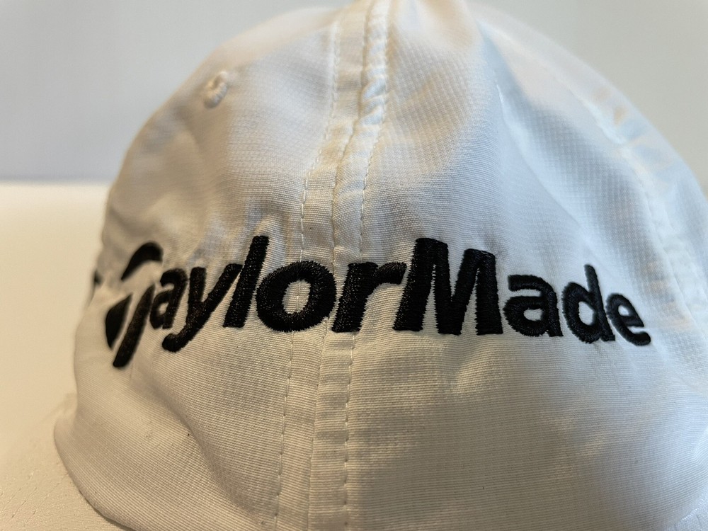 Taylormade Golf SLDR Tour Preferred White Adjustable Strapback Hat Hook & Loop