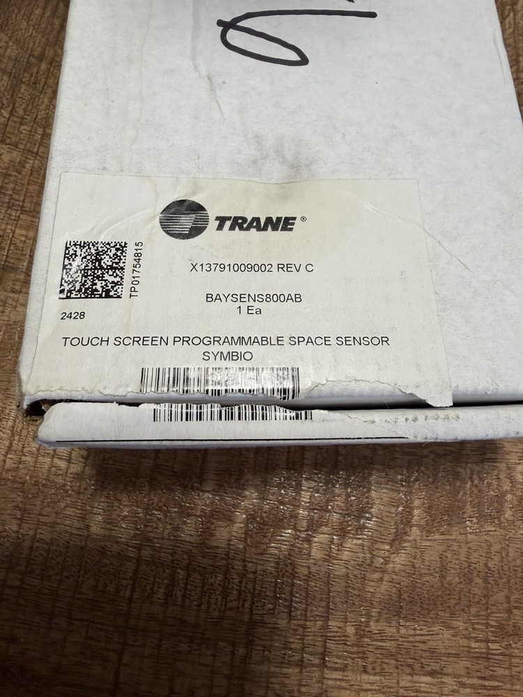 Trane Touch Screen Programmable Space Sensor Symbol BAYSENS800AB