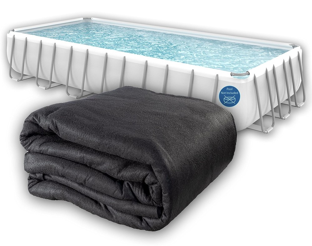 Liner Life Above Ground Pool Pad 16' x 32' x (Rectangular), Black