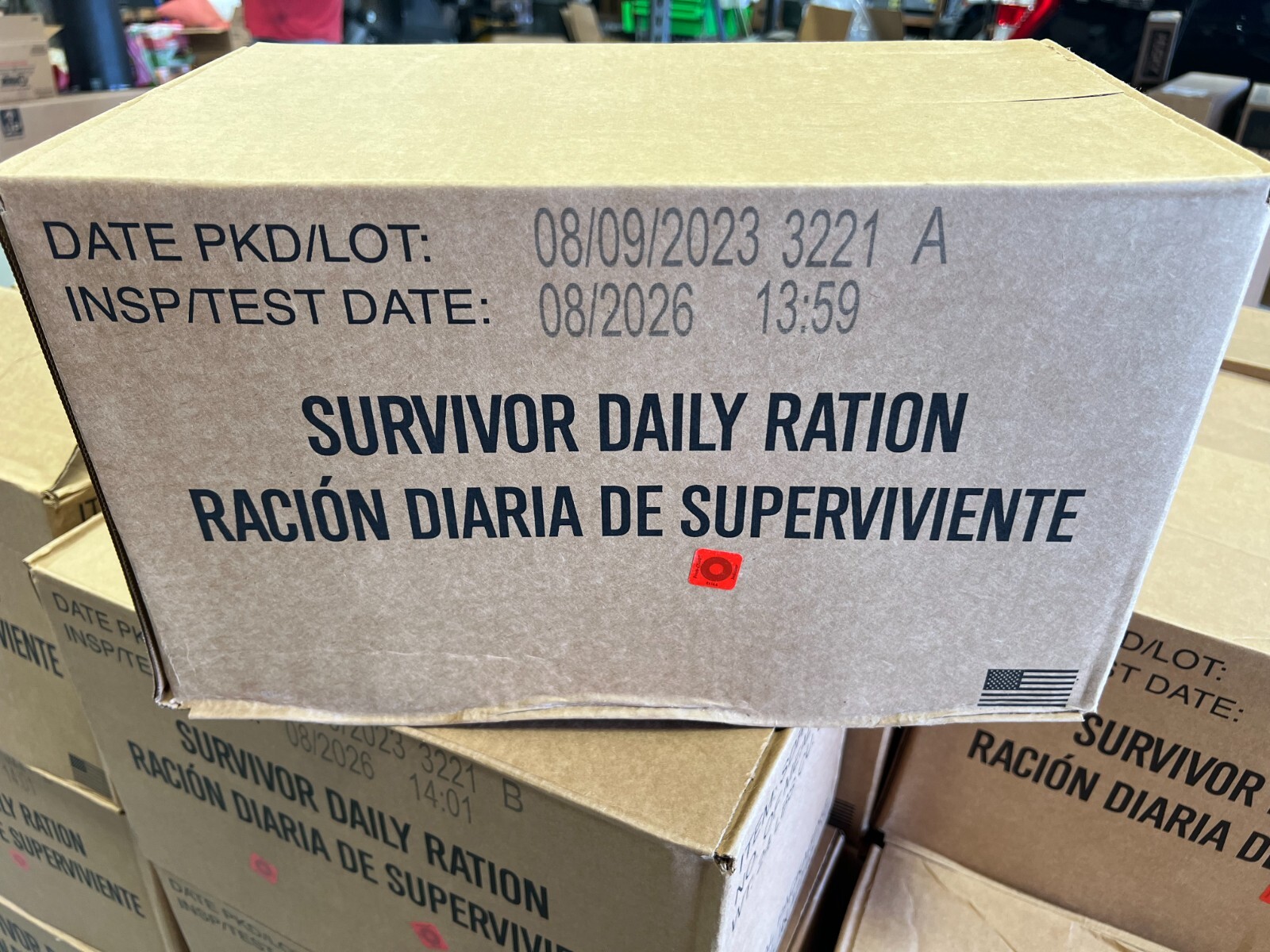 Survivor Daily Ration MRE 8/26 inspection date Meals Emergency New Rare 20 meals