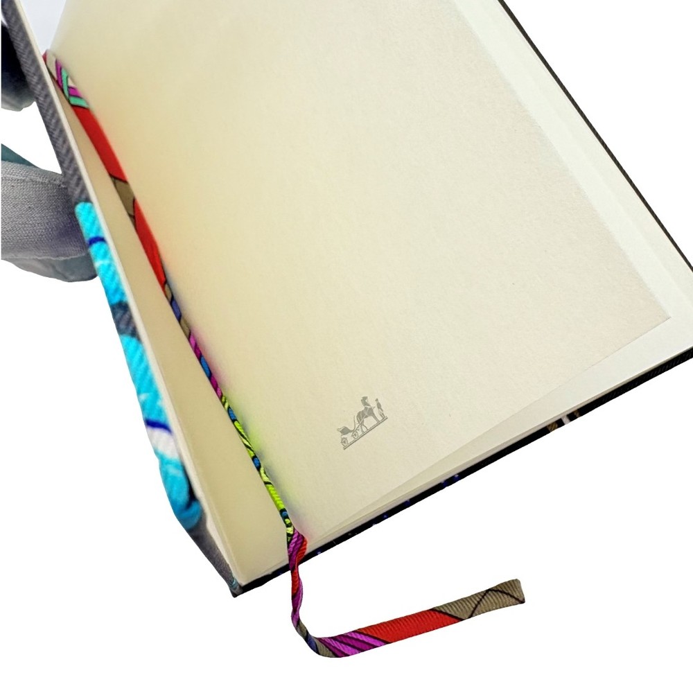Authentic HERMES Silk Note Book Blue Paper #36637807