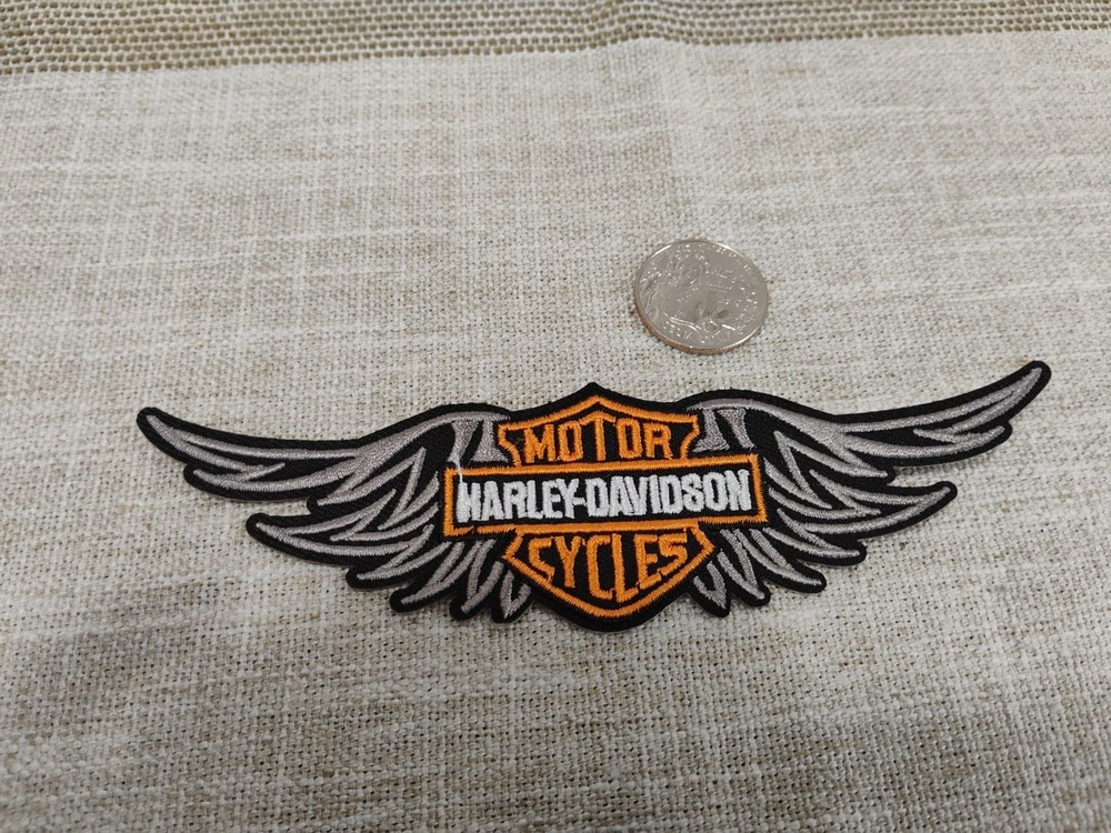 Embroidered Harley Davidson Iron On Patch