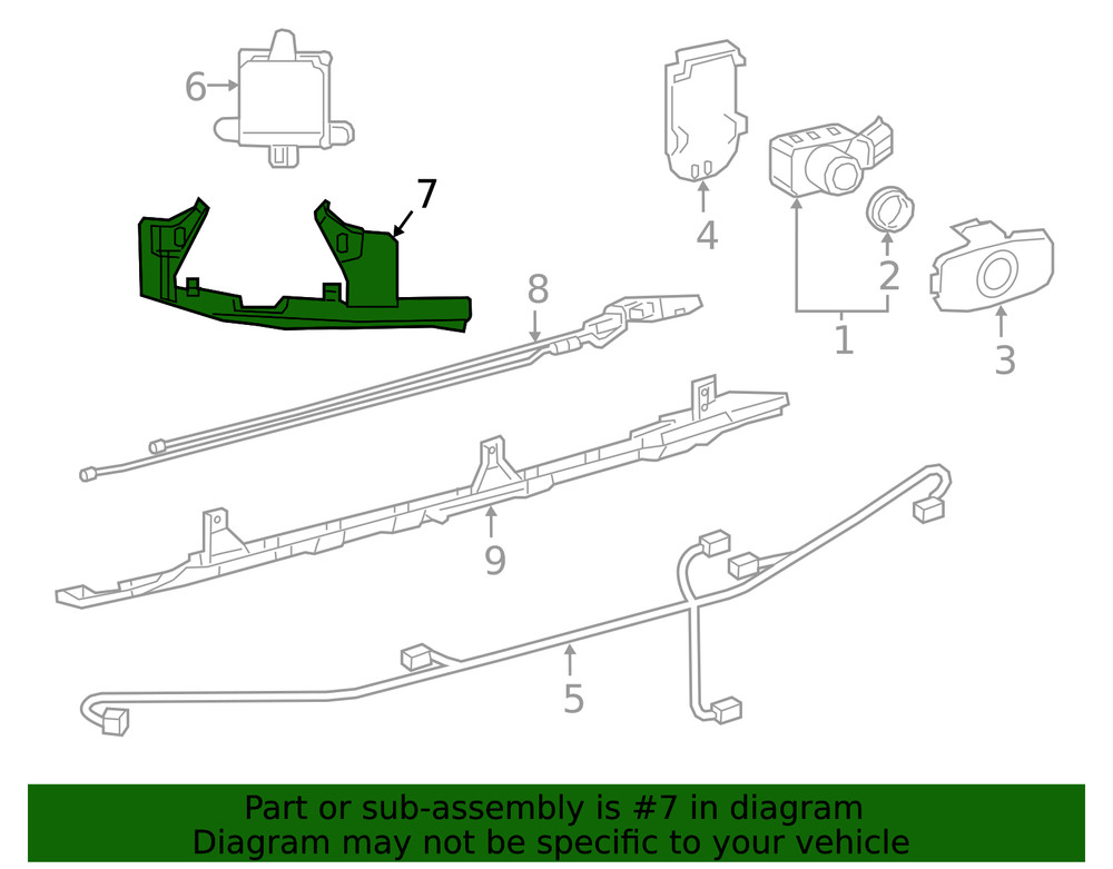 Genuine Lexus Blind Spot Detection System Warning Sensor Bracket 88163-06020