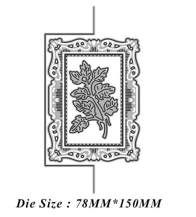 Rectangular folding frame Metal Cutting Die DIY Scrapbook decorate Embossed
