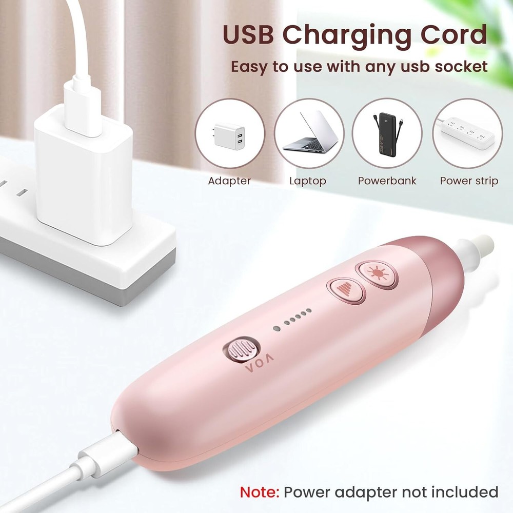 Portable Wireless Electric Nail Drill, Professional Nail Drill Machine Kit, Nail