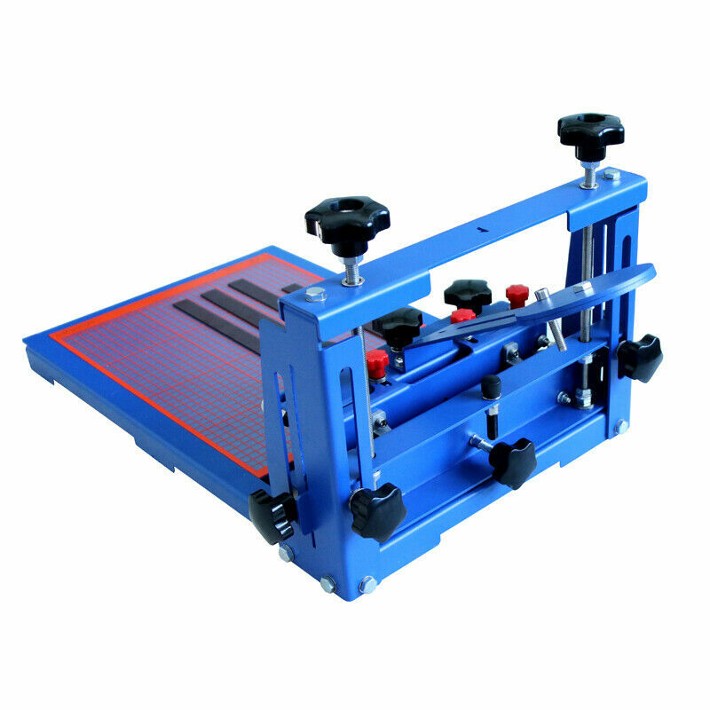 INTBUYING PCB Micro-Registration Screen Printing Press Machine Blue Color