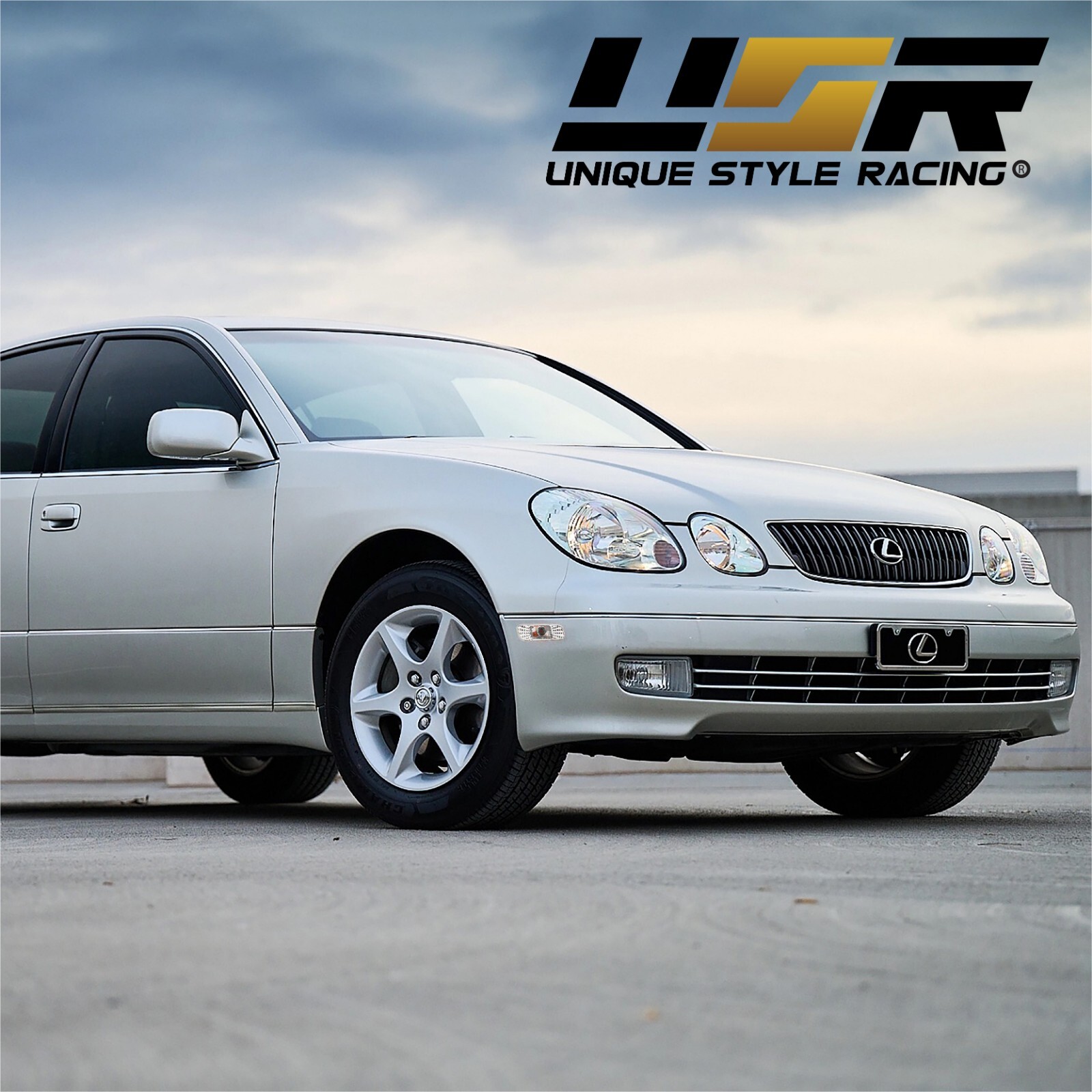 DEPO Front Clear Bumper Side Markers FIT 98 99 00-05 Lexus GS300 / GS400 / GS430