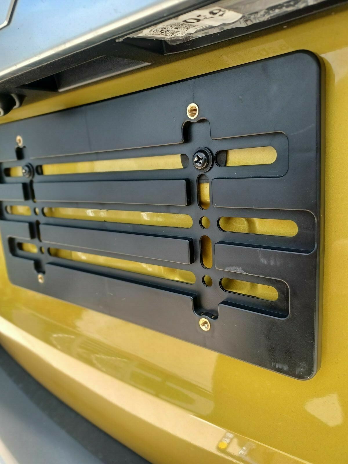 Universal License Plate Tag Holder Mounting Relocator Adapter Bumper Kit Bracket