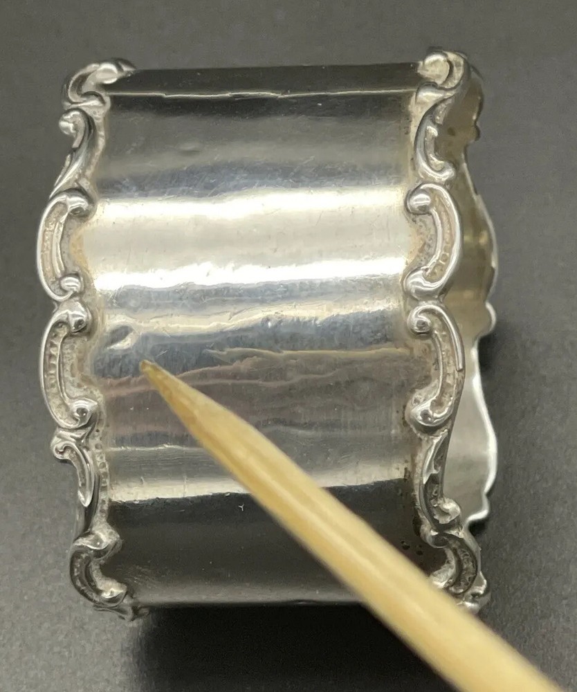Sterling Silver Napkin Ring Name Engraved “Ray”