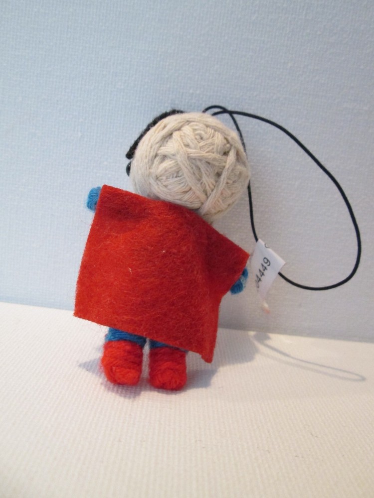 DC COMICS SUPERMAN YARN STRING DOLL ORNAMENT