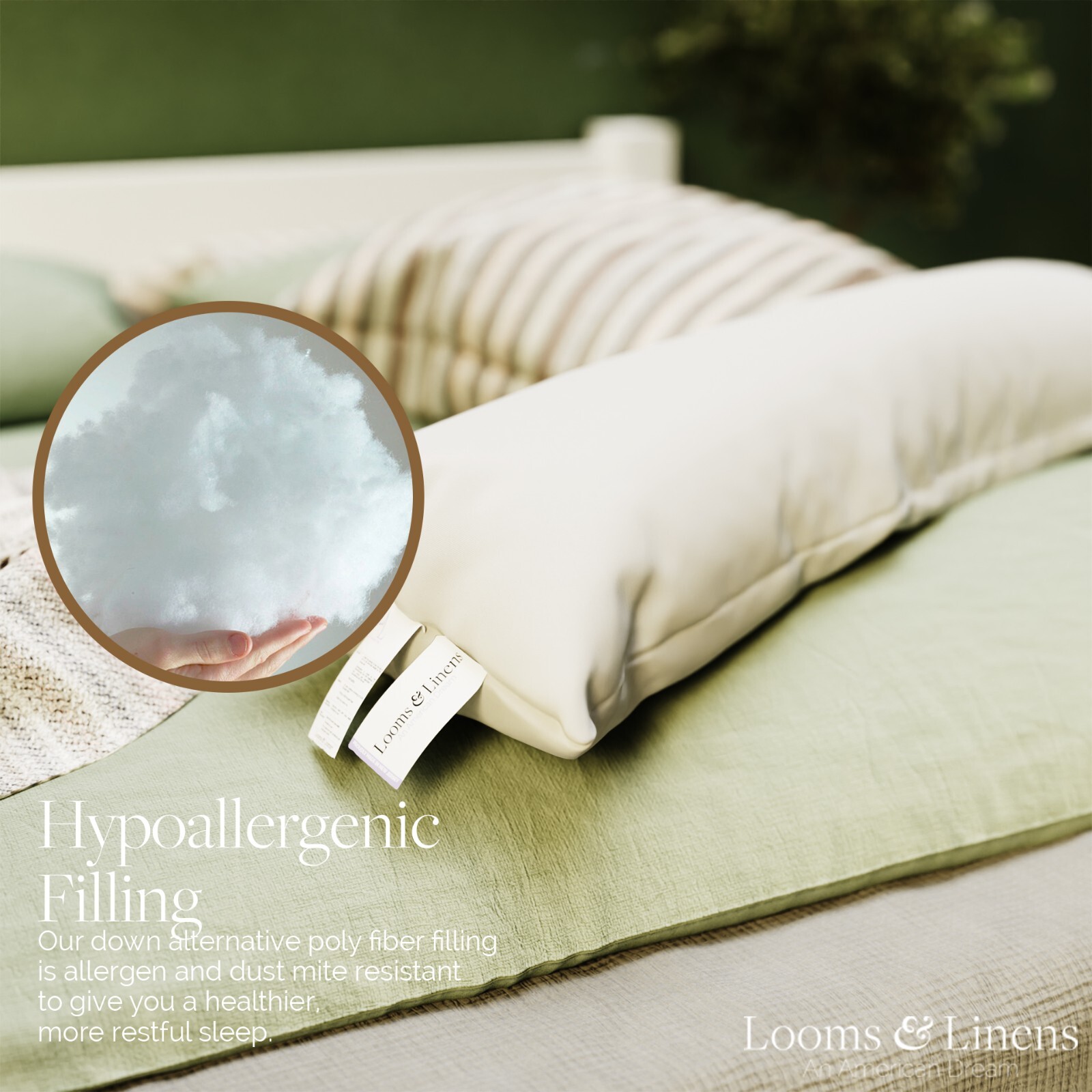 12 x 48" Lumbar Pillow Inserts Forms Down Alternative Boudoir Pillows USA Made