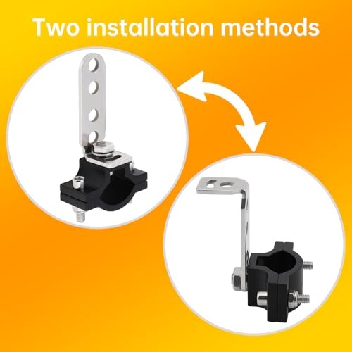Windance 2pcs Light Bar Bracket Tube Clamp Mount Handlebar Front Fork Bumper