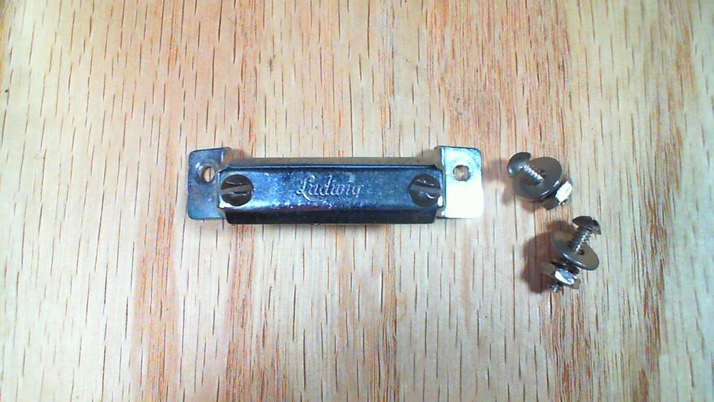 LUDWIG SNARE BUTT SCRIPT VINTAGE 1960s D126-13