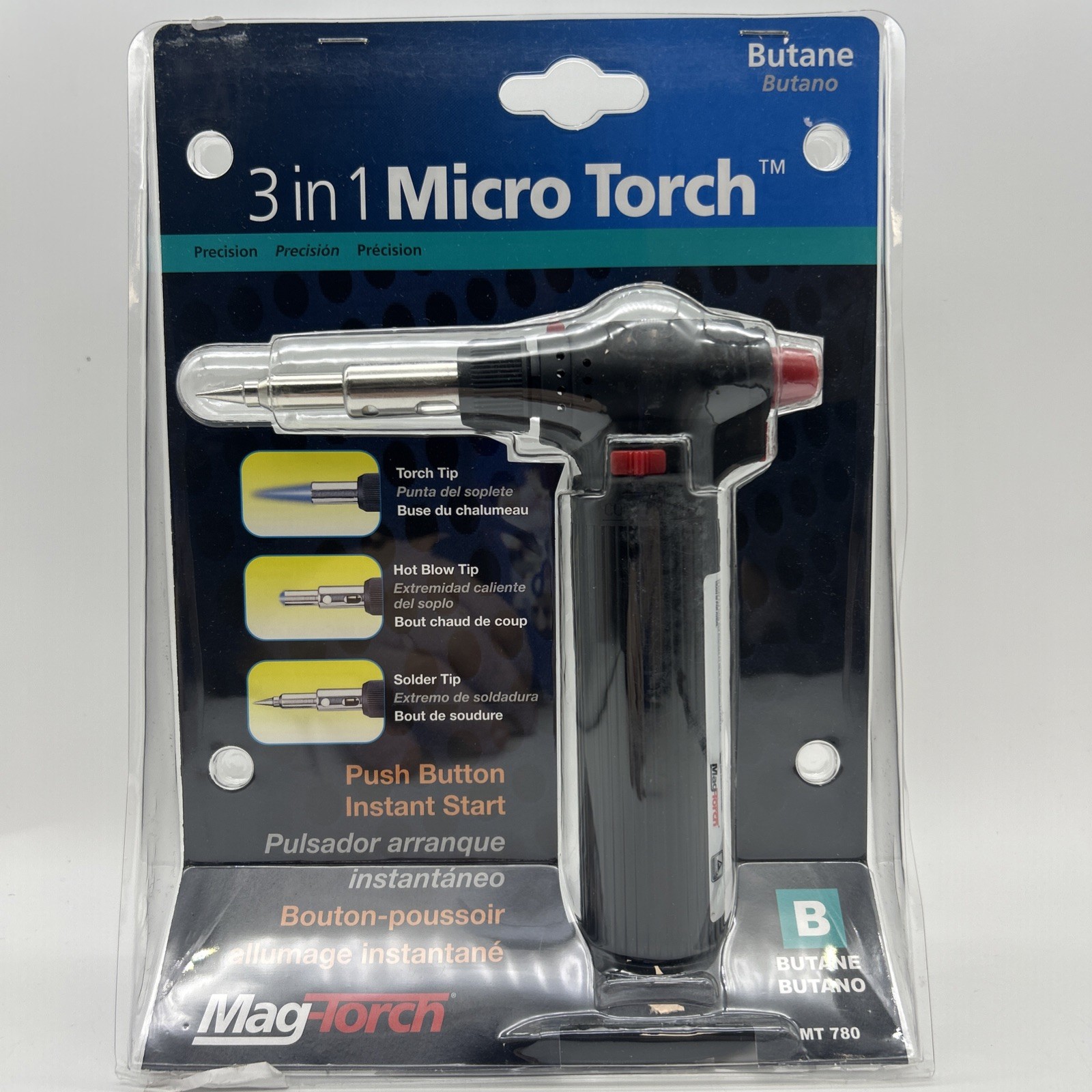 NEW Mag-Torch Butane Tabletop Micro Torch MT780 Microsoplete Trigger Start