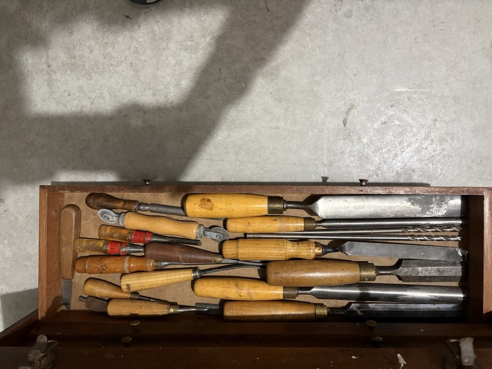 Handmade Tool Box With Various Tools