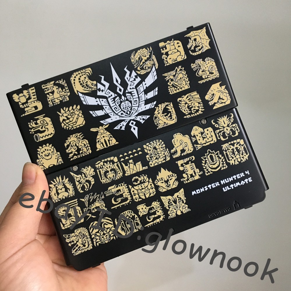 New 3DS Replacement Housing Shell - Monster Hunter 4 Ultimate Themed Patterned