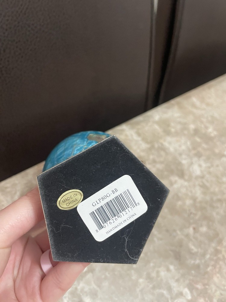 Gemstone Globe Small Desk Globe Blue
