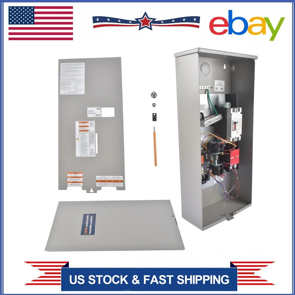 120/ 240V 200 Amp Single-Phase Generator Automatic Transfer Switch RXSW200A3