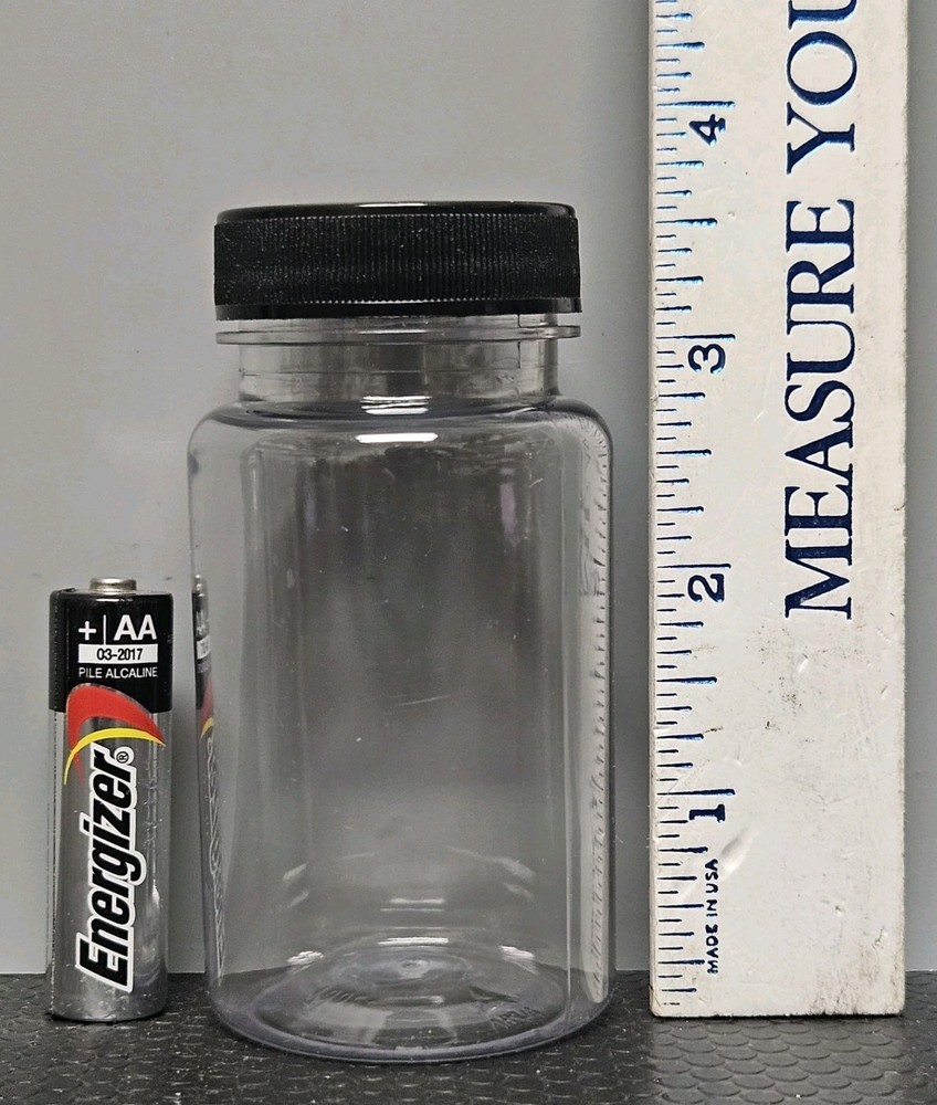 55 Clear Plastic Bottles With Lids